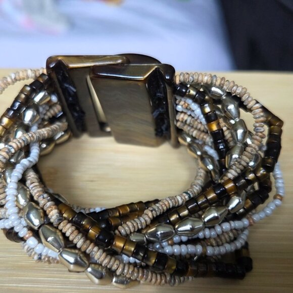 Mixed Tigers Eye Elastic Bracelet - 8mm Beads | New Moon  Beaded Stretchy Tigers Eye Bracelet